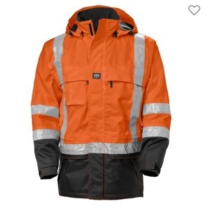 BNWT Helly Hansen POTSDAM HI VIS JACKET ANSI, Orange/Navy, XL